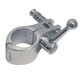 Marinetech Middenstuk 2-Delig | Openklapbaar met Klemfitting | incl. Pull-Pin met Veer | RVS |