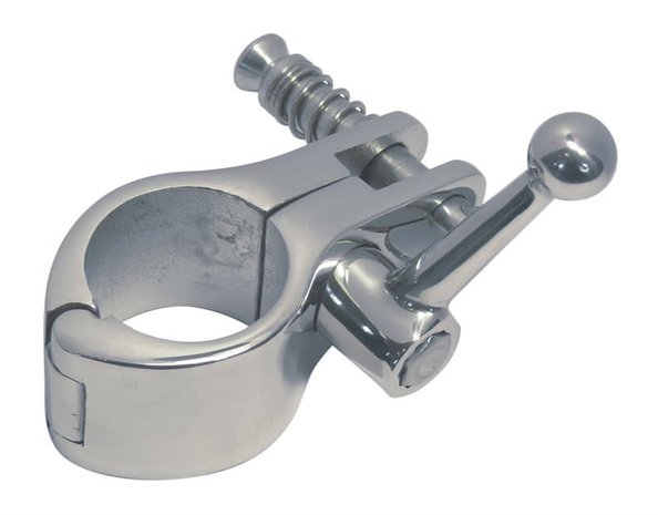 Marinetech Marinetech | Middenstuk 2-Delig | Openklapbaar met Klemfitting | incl. Pull-Pin met Veer | RVS | Marinetech Marinetech | Middenstuk 2-Delig | Openklapbaar met Klemfitting | incl. Pull-Pin met Veer | RVS |