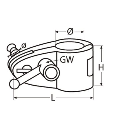 Marinetech Marinetech | Middenstuk 2-Delig | Openklapbaar met Klemfitting | incl. Pull-Pin met Veer | RVS | Marinetech Marinetech | Middenstuk 2-Delig | Openklapbaar met Klemfitting | incl. Pull-Pin met Veer | RVS |