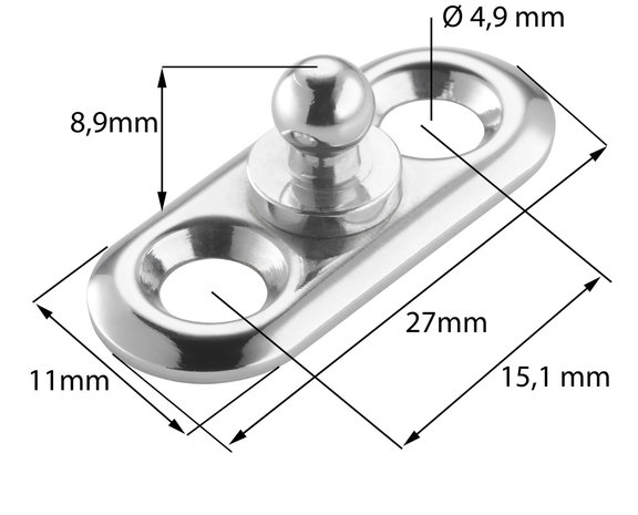 Schaeffertec Loxx® | Plaat | Messing-Verchroomd