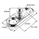 Schaeffertec Loxx® | Plaat | Messing-Verchroomd