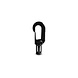 Musketonhaak | 8 mm | Nylon | Zwart | Klemfitting | 2-Delig Musketonhaak | 8 mm | Nylon | Zwart | Klemfitting | 2-Delig