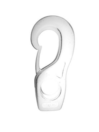 Musketonhaak | Nylon | Wit | 6 mm
