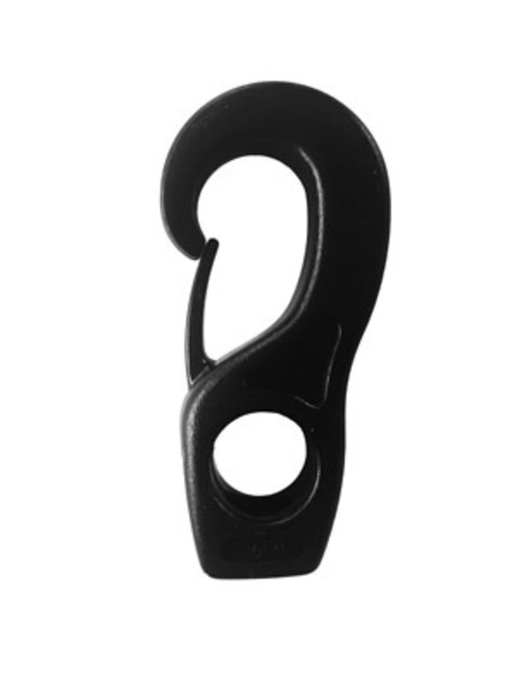 Musketonhaak | Nylon | Zwart | 6 mm