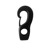 Musketonhaak | Nylon | Zwart | 6 mm