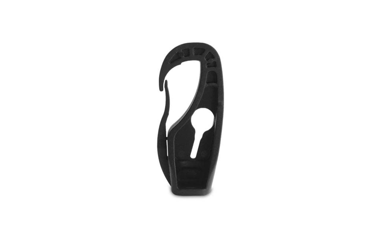 Musketonhaak | Nylon | Zwart | Quick Block | 8 mm