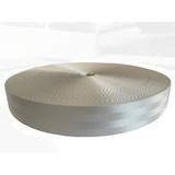 Polyesterband | 4-Baans geweven | Wit | 48 mm | Rol 100 meter