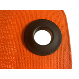 Carmo Carmo | Zeilkous / Zeilring | High Impact Polypropyleen | Doe-Het-Zelf | Zwart | Opening 20 mm |  Buitenmaat 40,3 mm | Set 10 stuks