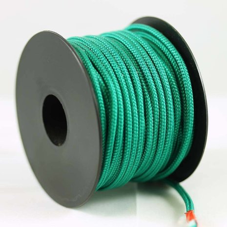 Touw | Polyester | 3 mm | Spoel 17 m | Groen | Unicolor Touw | Polyester | 3 mm | Spoel 17 m | Groen | Unicolor