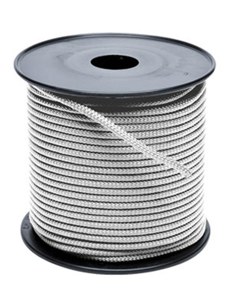 Touw | Polyester | 6 mm | Wit | Prijs per meter