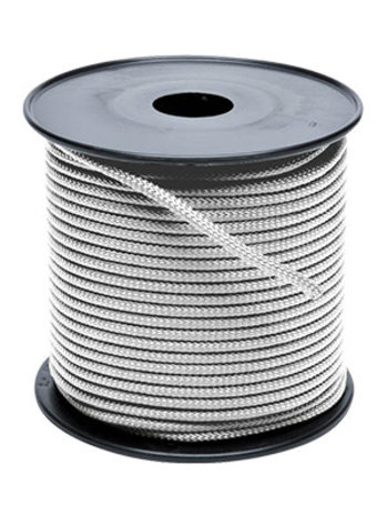 Touw | Polyester | 6 mm | Wit | Prijs per meter