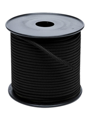 Touw | Polyester | 8 mm | Zwart | Prijs per meter Touw | Polyester | 8 mm | Zwart | Prijs per meter