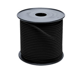 Touw | Polyester | 10 mm | Zwart | Haspel 200 m