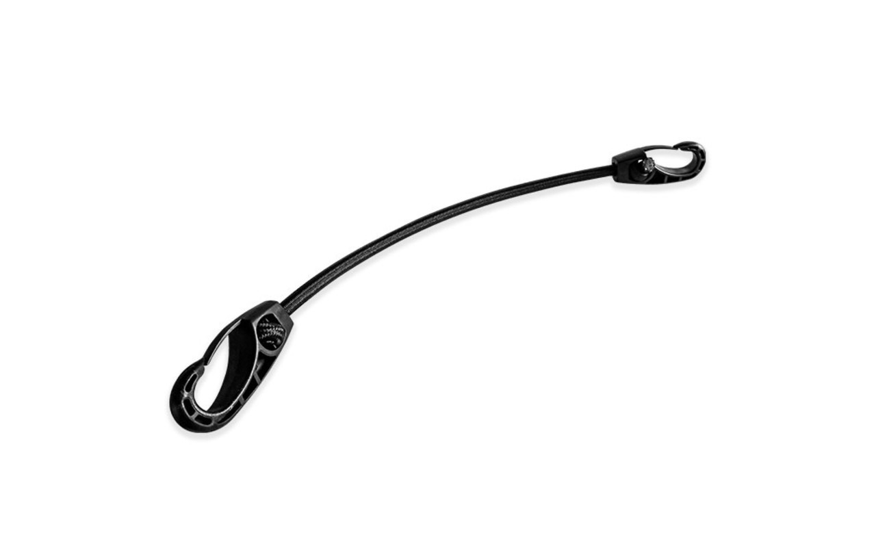 Shockcord / Elastiek | 8 mm | Zwart | 2 Nylon Musketonhaken | 35 cm Shockcord / Elastiek | 8 mm | Zwart | 2 Nylon Musketonhaken | 35 cm