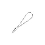 Seilflechter Shockcord / Elastiek | 4 mm | Wit | Lus met Nylon Musketonhaak | 25 cm Seilflechter Shockcord / Elastiek | 4 mm | Wit | Lus met Nylon Musketonhaak | 25 cm