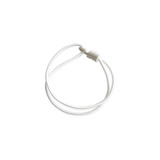 Seilflechter Shockcord / Elastiek | 4 mm | Wit | Lus met Nylon Musketonhaak | 35 cm Seilflechter Shockcord / Elastiek | 4 mm | Wit | Lus met Nylon Musketonhaak | 35 cm