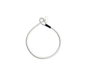 Shockcord / Elastiek | 6 mm | Wit | Lus met Nylon Knevel | 75 cm Shockcord / Elastiek | 6 mm | Wit | Lus met Nylon Knevel | 75 cm