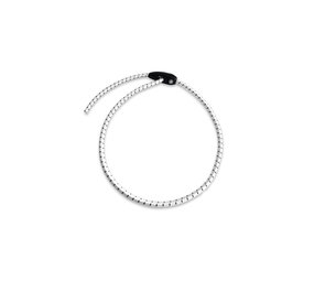 Shockcord / Elastiek | 6 mm | Wit | Lus met Nylon Quick Clip | 70 cm