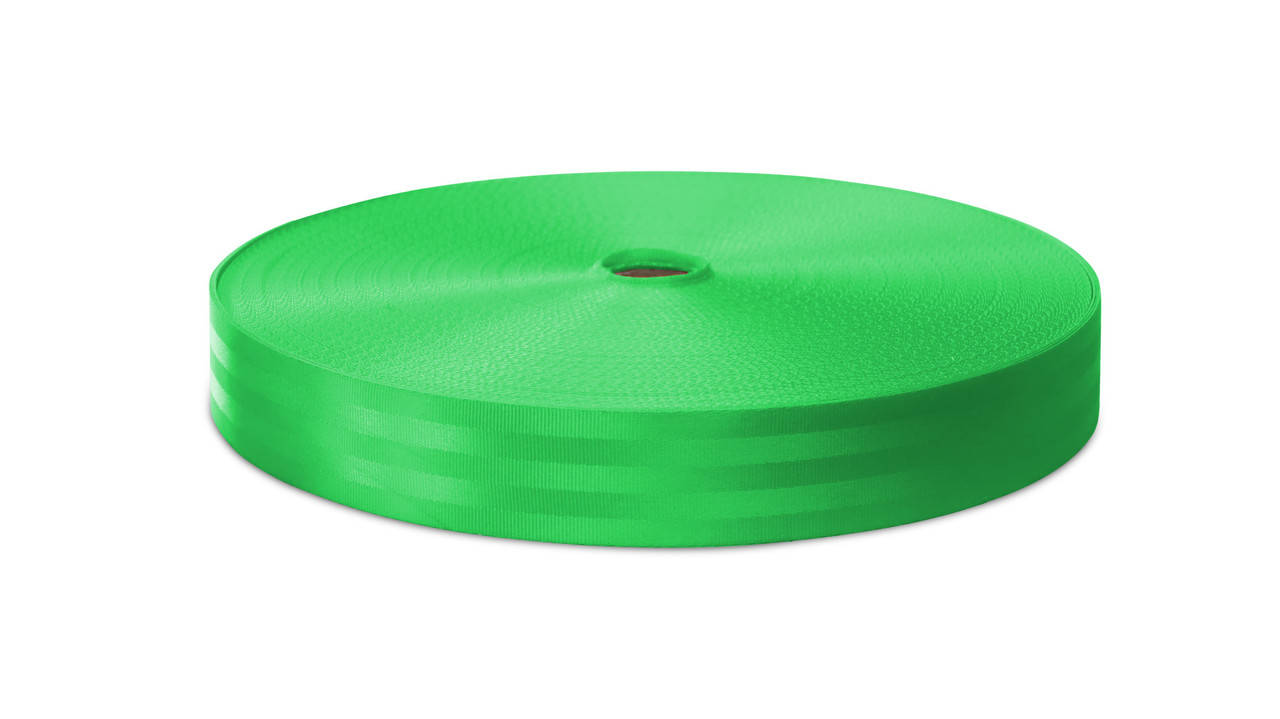 Veiligheidsgordelband / Autogordelband | 5-Baans geweven | Traffic Green | 48 mm Veiligheidsgordelband / Autogordelband | 5-Baans geweven | Traffic Green | 48 mm