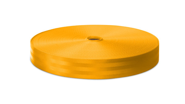 Veiligheidsgordelband / Autogordelband | 5-Baans geweven | Geel | 48 mm Veiligheidsgordelband / Autogordelband | 5-Baans geweven | Geel | 48 mm