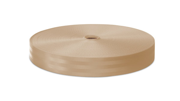 Veiligheidsgordelband / Autogordelband | 5-Baans geweven | Beige | 48 mm Veiligheidsgordelband / Autogordelband | 5-Baans geweven | Beige | 48 mm