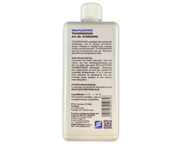 Seilflechter Seilflechter | Teak Reiniger | 500 ml Seilflechter Seilflechter | Teak Reiniger | 500 ml