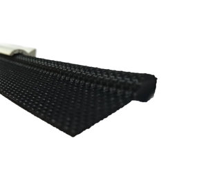 MH MH | Keder / Pees | Zwart | Enkele vlag | 7,5 x 25 mm | Prijs per meter MH MH | Keder / Pees | Zwart | Enkele vlag | 7,5 x 25 mm | Prijs per meter