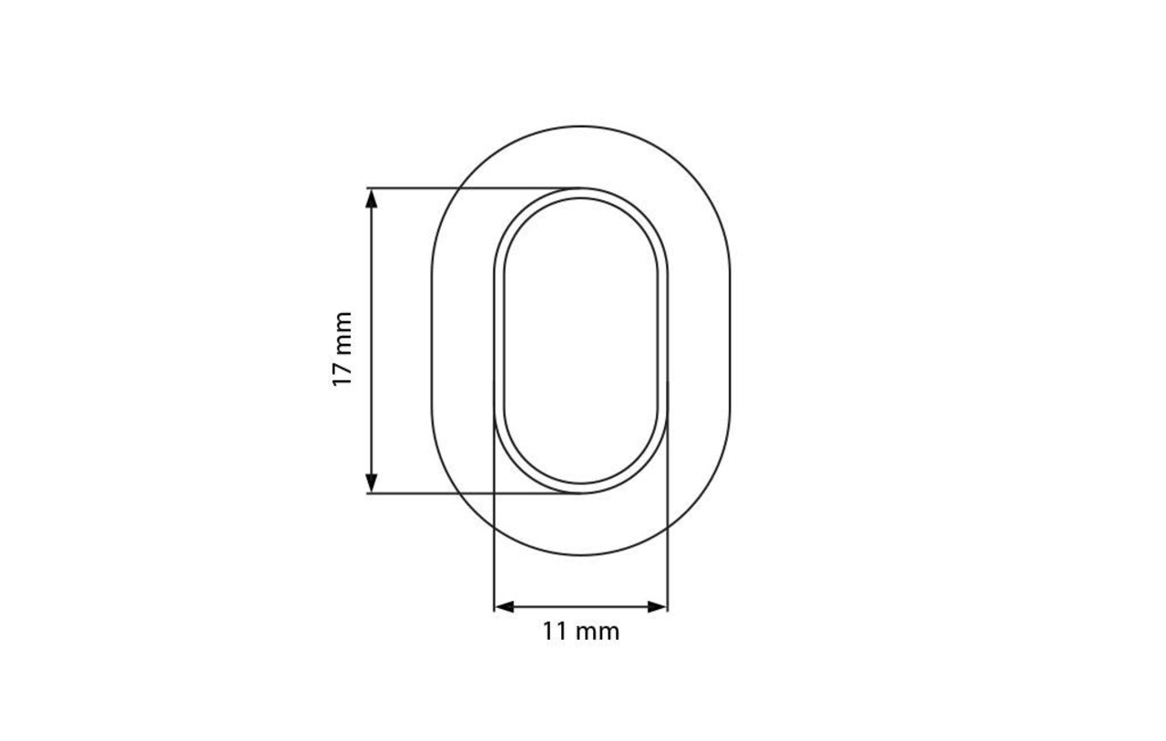 MH MH | Tourniquet | Kous & Ring | Koper-Vernikkeld | 17 x 11 mm | 10 stuks