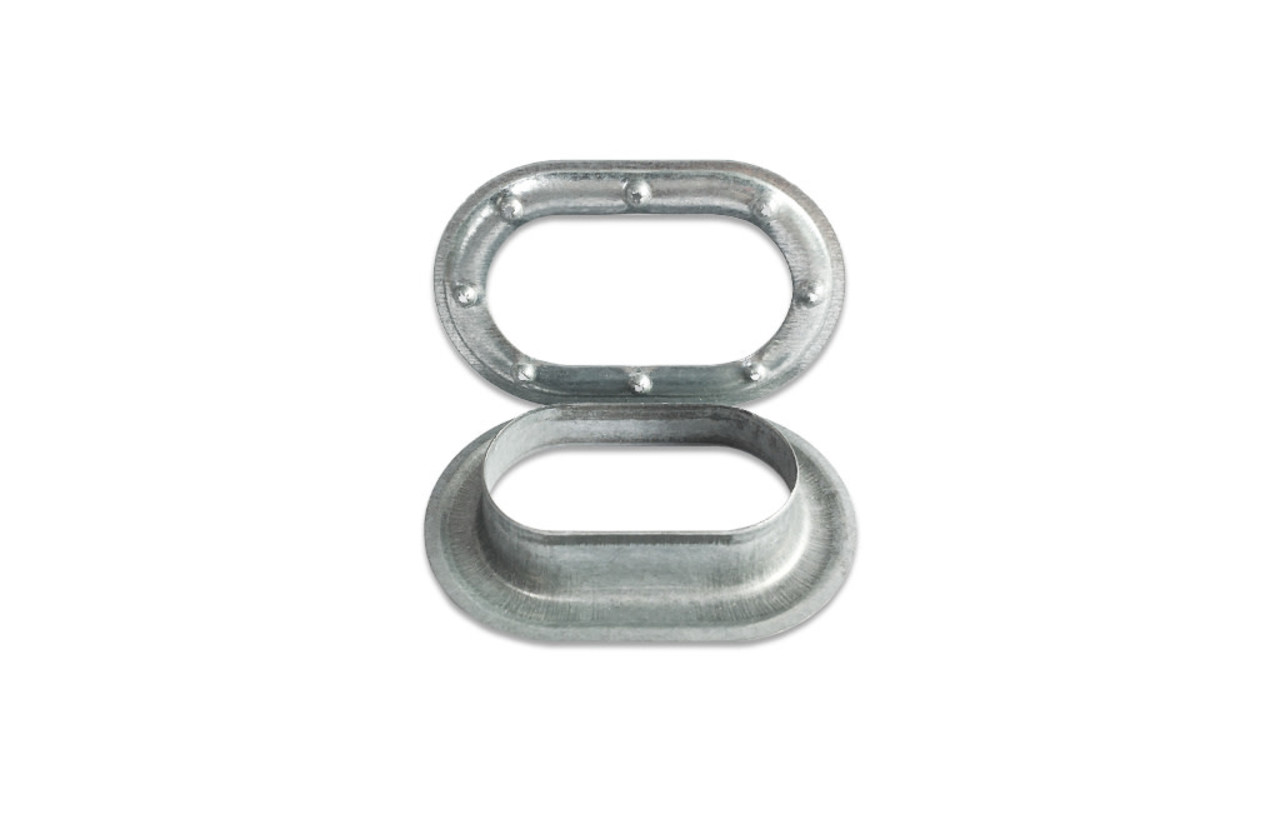 MH MH | Zeilkous | Groot Ovaal | 42 x 22 mm | Gegalvaniseerd | 100x MH MH | Zeilkous | Groot Ovaal | 42 x 22 mm | Gegalvaniseerd | 100x