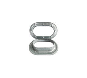 MH Zeilkous / Zeilring | Groot Ovaal | 42 x 22 mm | Gegalvaniseerd | 100x