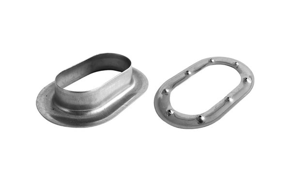 MH MH | Zeilkous | Groot Ovaal | 42 x 22 mm | RVS | 100x MH MH | Zeilkous | Groot Ovaal | 42 x 22 mm | RVS | 100x