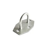 Beugel | Rond | Zeskantige Plaat | Gegalvaniseerd | 25(B) x 30 (H)  x 5 (D) mm