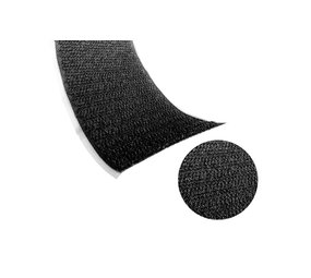 Klittenband | Zwart | Haak (Hard) | 100 mm | Prijs per meter
