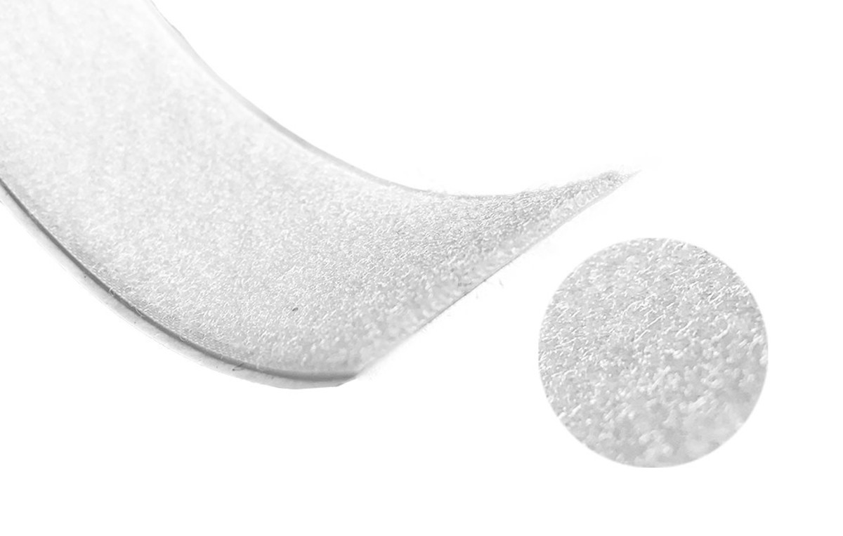 Klittenband | Wit | Lus (Zacht) | 100 mm | Prijs per 5 meter