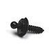 Schaeffertec Loxx® | Zelftapper | Messing-Verchroomd | ZWART | Schroefdraad 4,2 x 12 mm