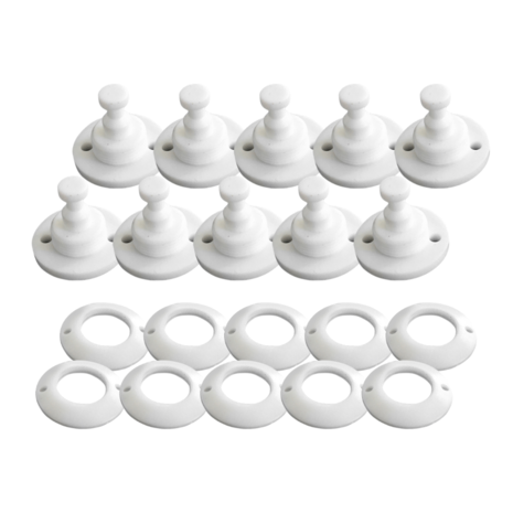 Minax Minax | Ontvanger | Doekdeel | Wit | 10 Stuks Minax Minax | Ontvanger | Doekdeel | Wit | 10 Stuks