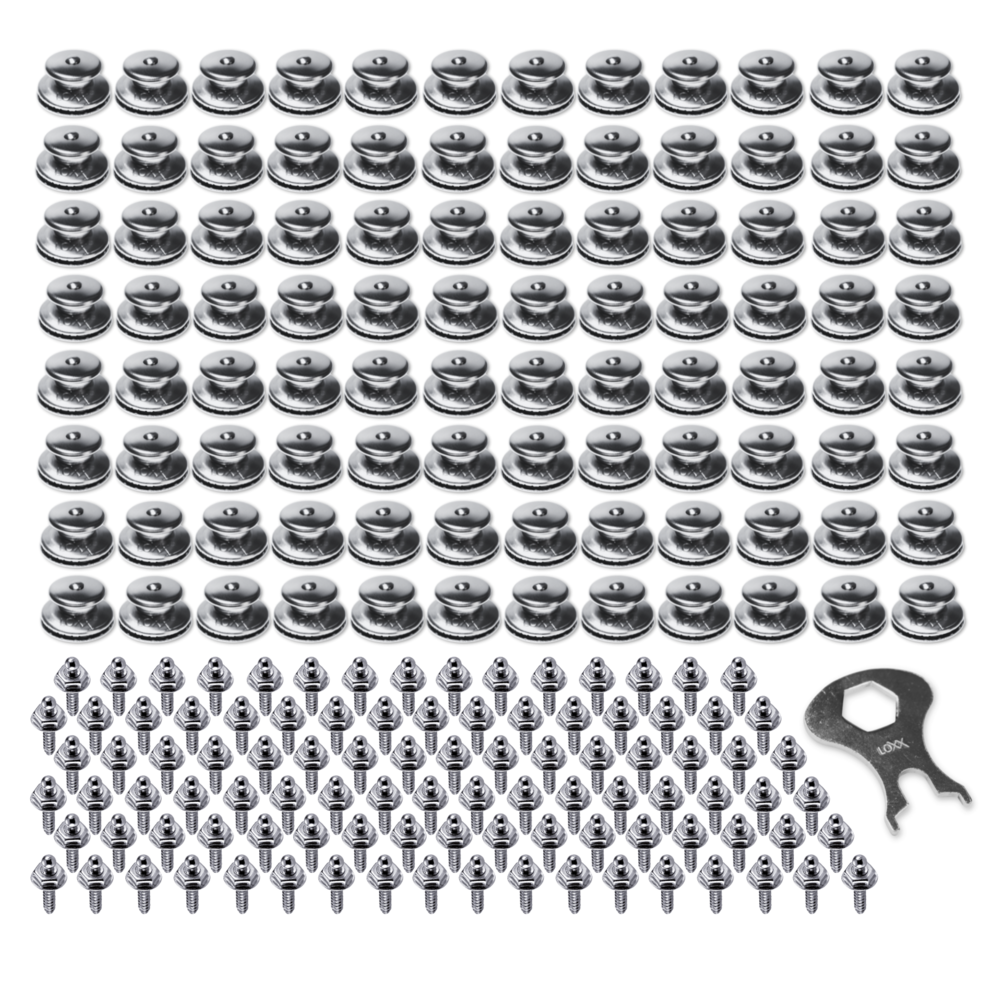 Schaeffertec Loxx® Set | Koper-Vernikkeld | Kop + Zelftapper | Inclusief gratis sleutel