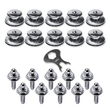 Schaeffertec Loxx® Set | Koper-Vernikkeld | Kop + Zelftapper | Inclusief gratis sleutel