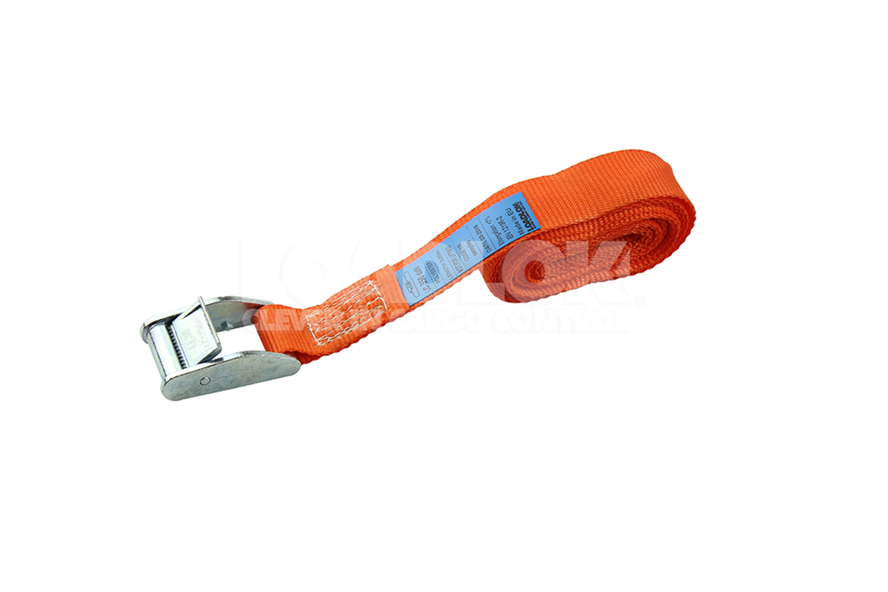 LoadLok Spanband | met Klemgesp | Gegalvaniseerd | Oranje | 25 mm | 5 meter