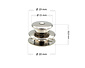 Loxx® | Kop | Koper-Vernikkeld | HOOG | schroefdraad 5 mm | XL Loxx® | Kop | Koper-Vernikkeld | HOOG | schroefdraad 5 mm | XL