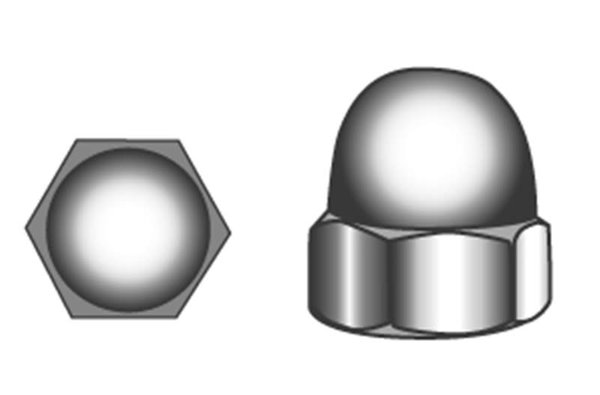 Marinetech Marinetech | Blister | DIN 1587 A4 | M6 | 3 stuks Marinetech Marinetech | Blister | DIN 1587 A4 | M6 | 3 stuks