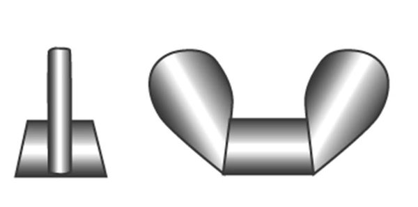 Marinetech Marinetech | Blister | DIN 315 A4 | M4 | 4 stuks Marinetech Marinetech | Blister | DIN 315 A4 | M4 | 4 stuks