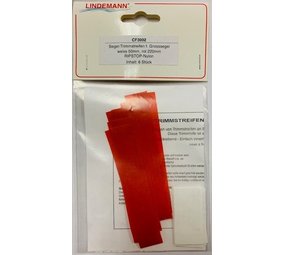 Tell-Tale voor grootzeil  (verpakking 6 stuks) rood Ribstop nylon 220 mm Tell-Tale voor grootzeil  (verpakking 6 stuks) rood Ribstop nylon 220 mm