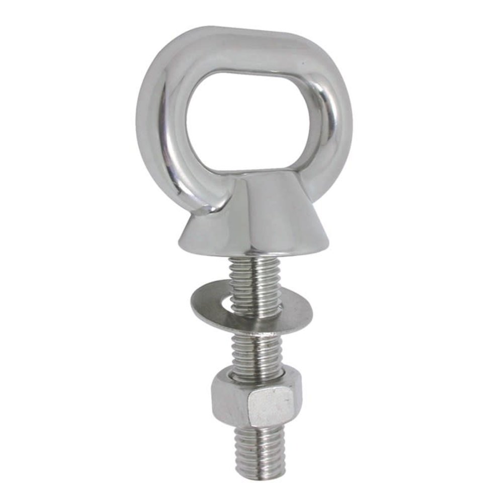 Marinetech Oogbout Ovaal | RVS | Draad M12 | Draadlengte 74 mm