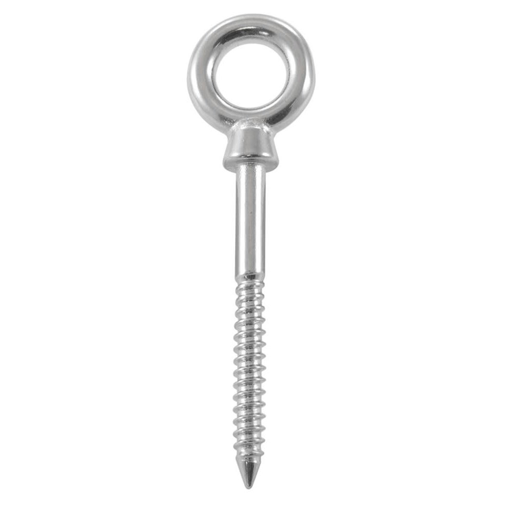 LALAGO 12 pieces eye bolt | eye screw M8 x 80 mm | ring screw M8 | eye screw 304 stainless steel | screw hooks eye screws M8