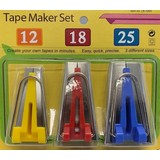 Boordband / Biesband / Bias Maker Set | 3 maten | 12 |18 | 25 mm