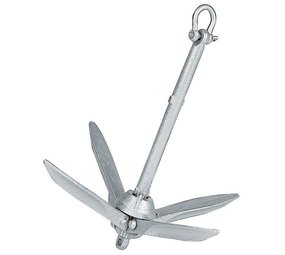 Plastimo Anker | Dreg | 1,4 kg | Lengte 200 mm | Gegalvaniseerd | Met opening voor harpsluiting Plastimo Anker | Dreg | 1,4 kg | Lengte 200 mm | Gegalvaniseerd | Met opening voor harpsluiting