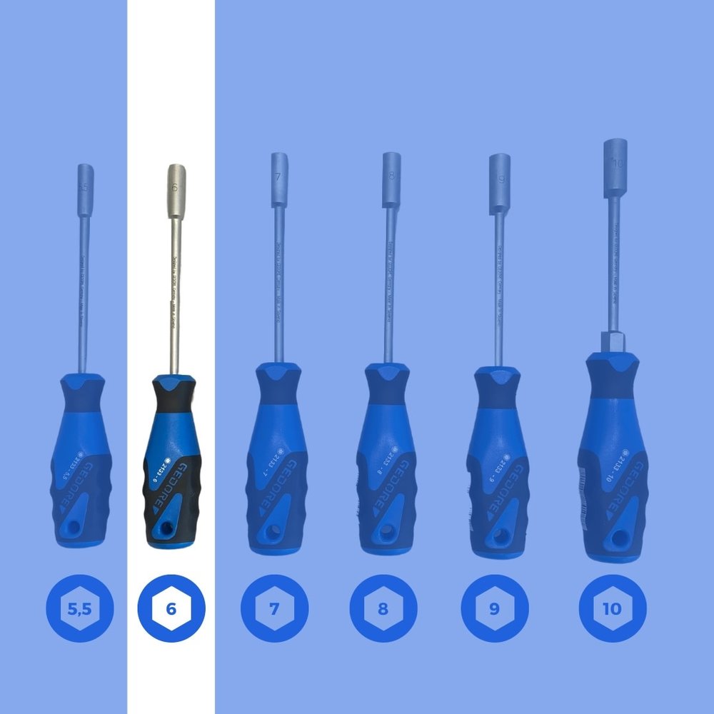 Gedore Gedore | Soksleutel | 6 mm  | met 3K-greep Gedore Gedore | Soksleutel | 6 mm  | met 3K-greep