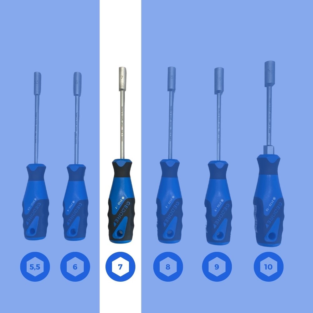 Gedore Gedore | Soksleutel | 7 mm | met 3K-greep Gedore Gedore | Soksleutel | 7 mm | met 3K-greep