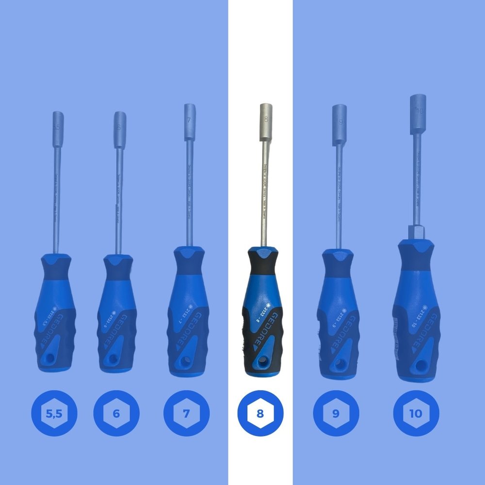 Gedore Gedore | Soksleutel | 8 mm | met 3K-greep Gedore Gedore | Soksleutel | 8 mm | met 3K-greep